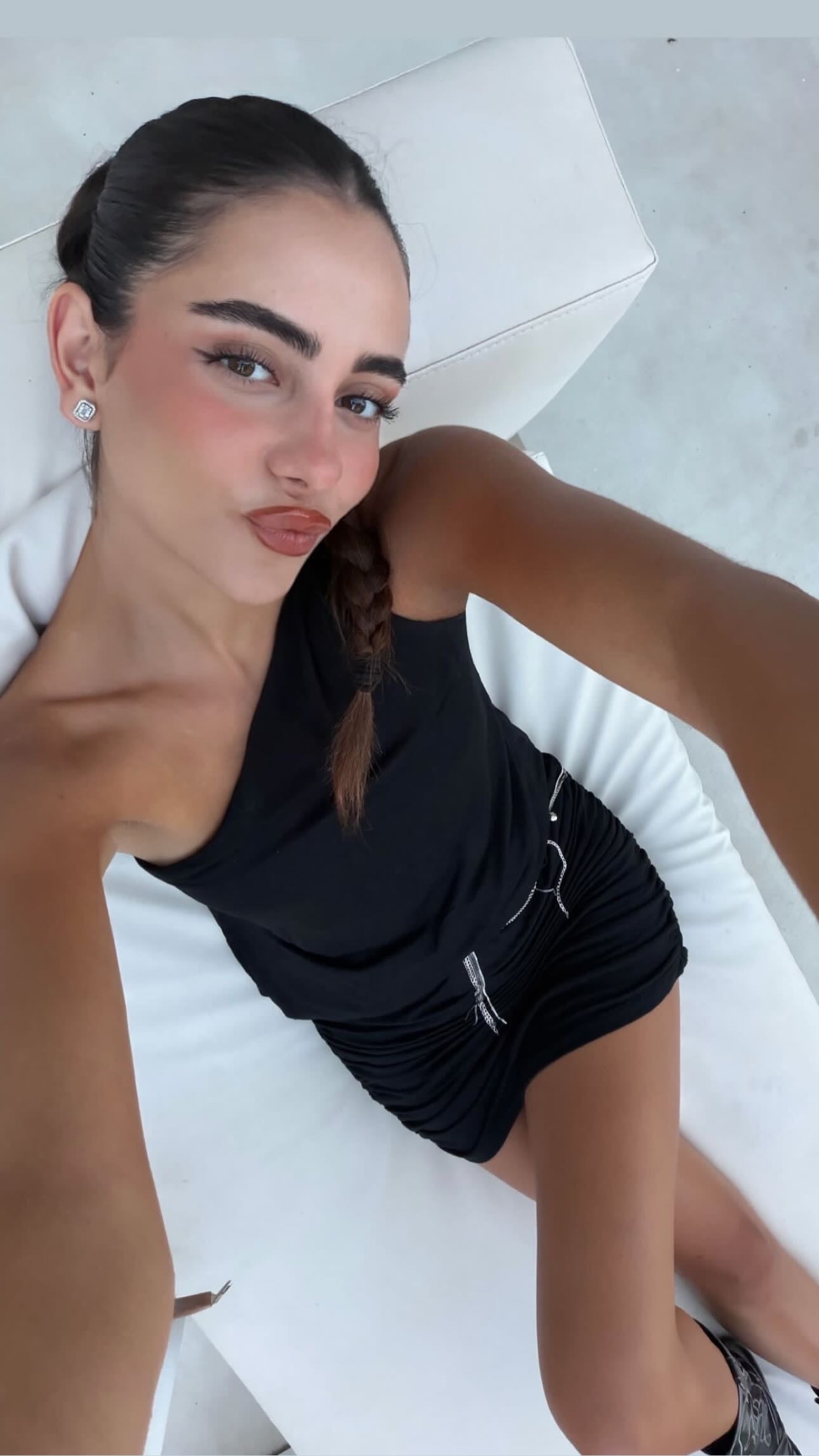 Celeste Siyah Mini Elbise