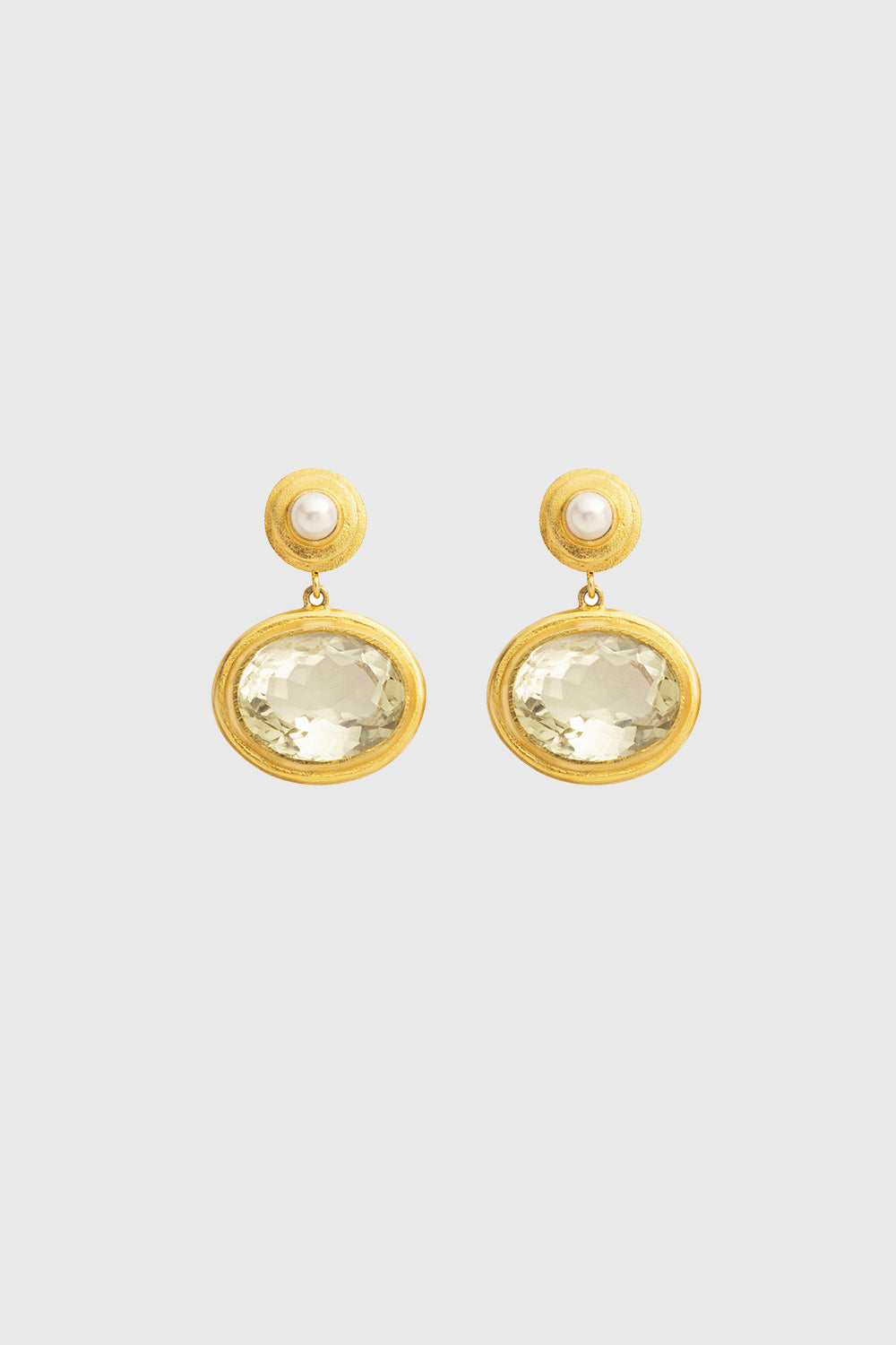 Citrine Gold Earring