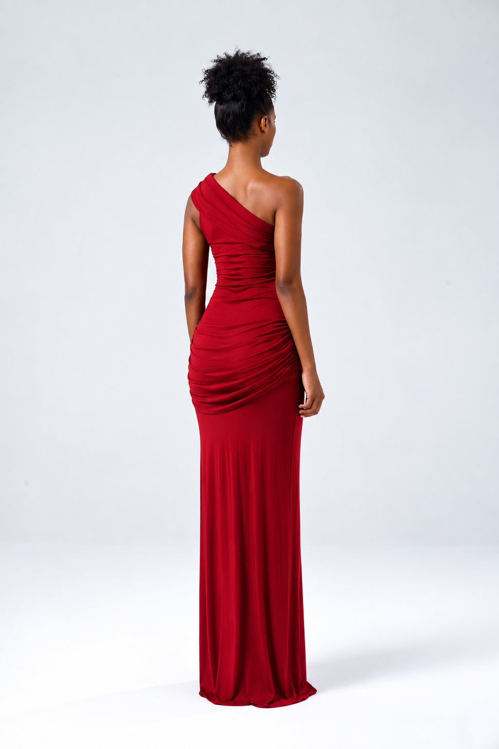 Selene Bordo Maxi Elbise