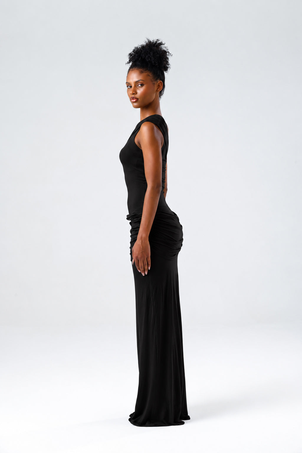 Selene Siyah Maxi Elbise