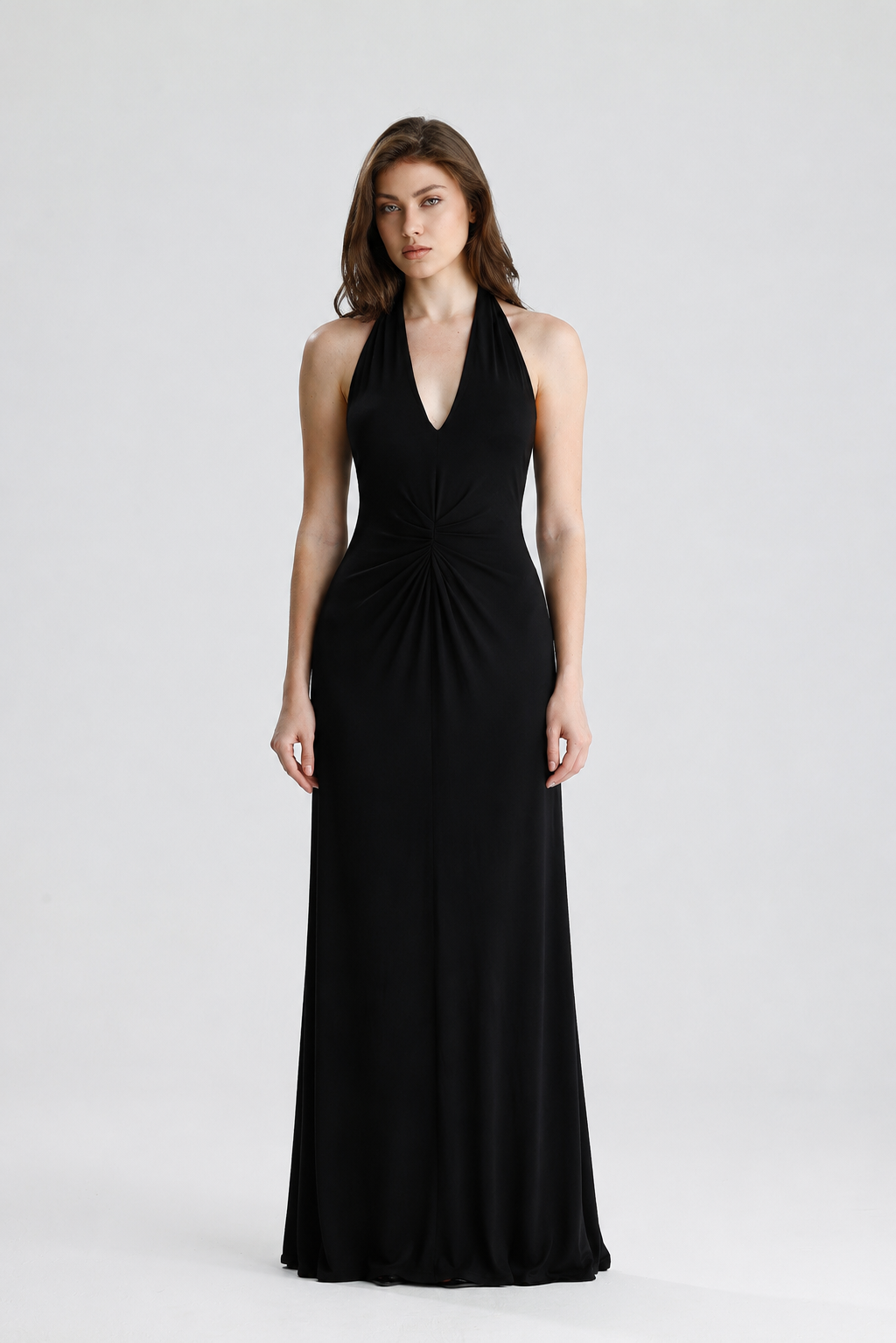 Valentina Siyah Maxi Elbise