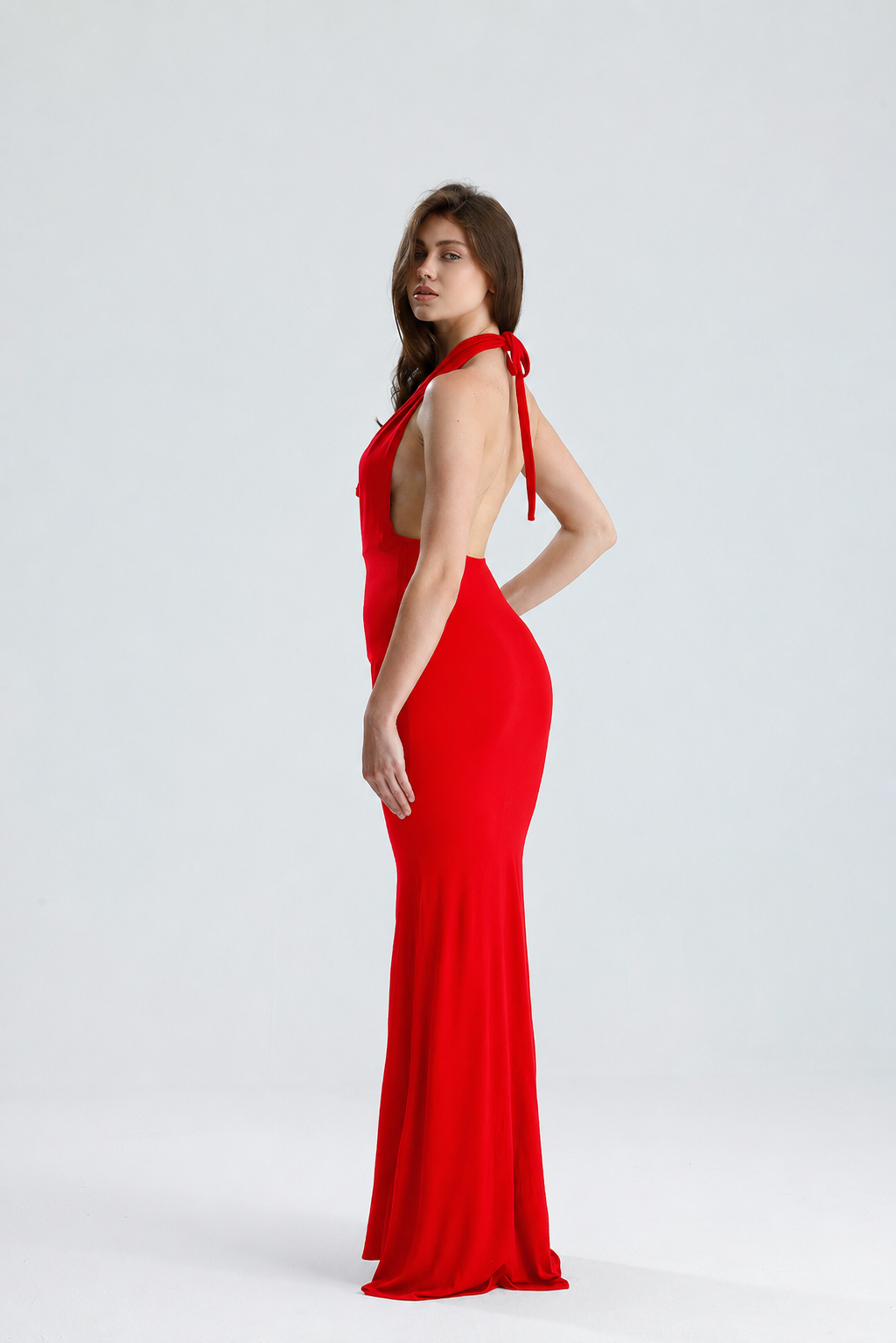 Arabella Kırmızı Maxi Elbise