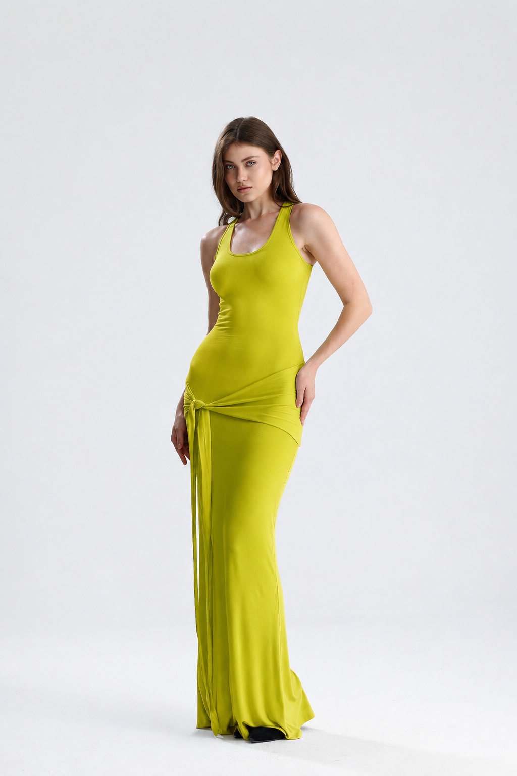 Emilia Yeşil Maxi Elbise