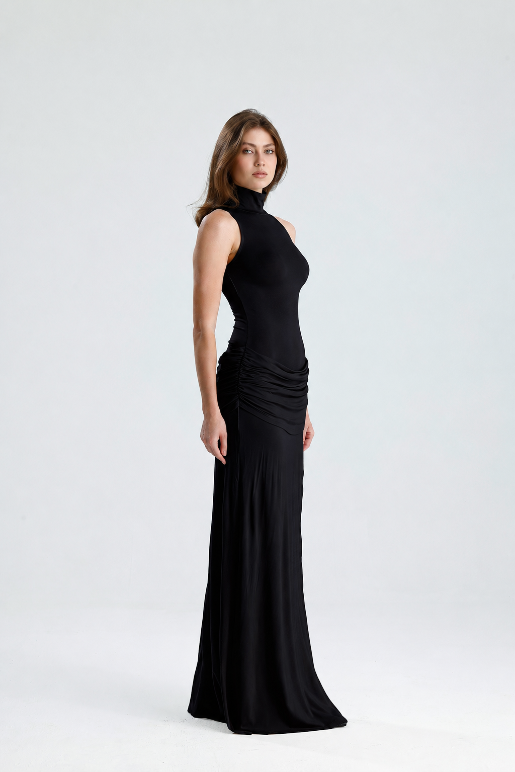 Serena Siyah Maxi Elbise