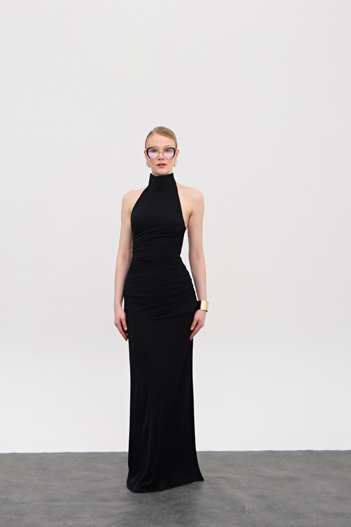 Naya Siyah Uzun Elbise