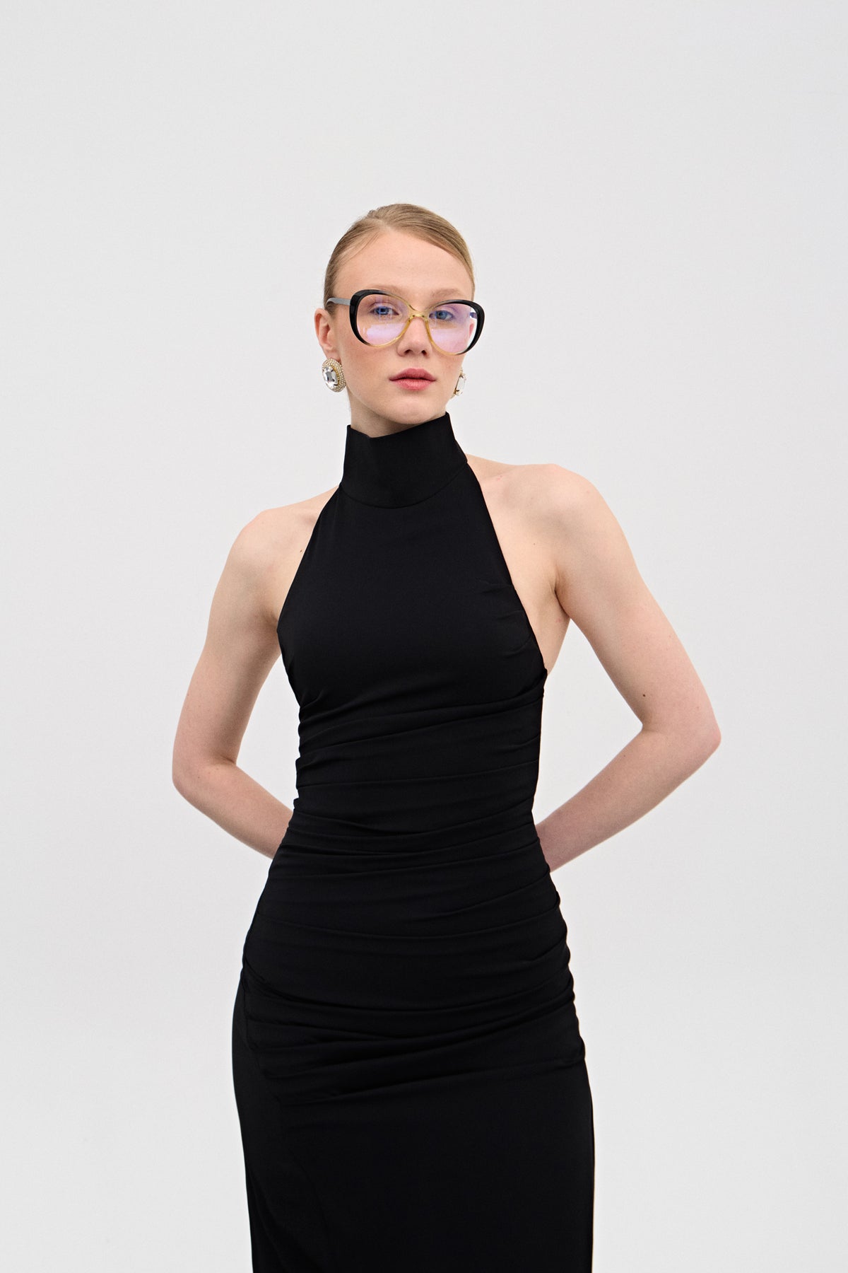 Naya Siyah Uzun Elbise