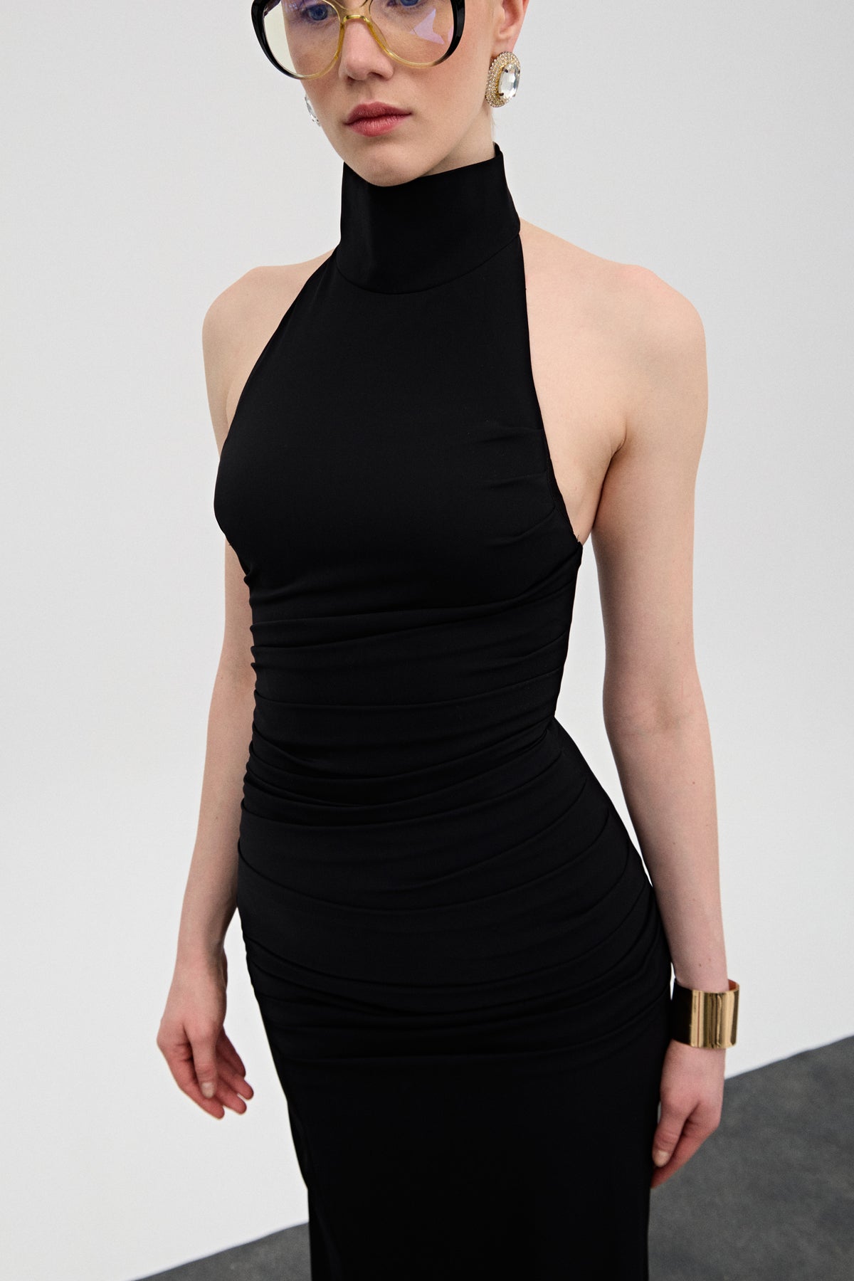 Naya Siyah Uzun Elbise