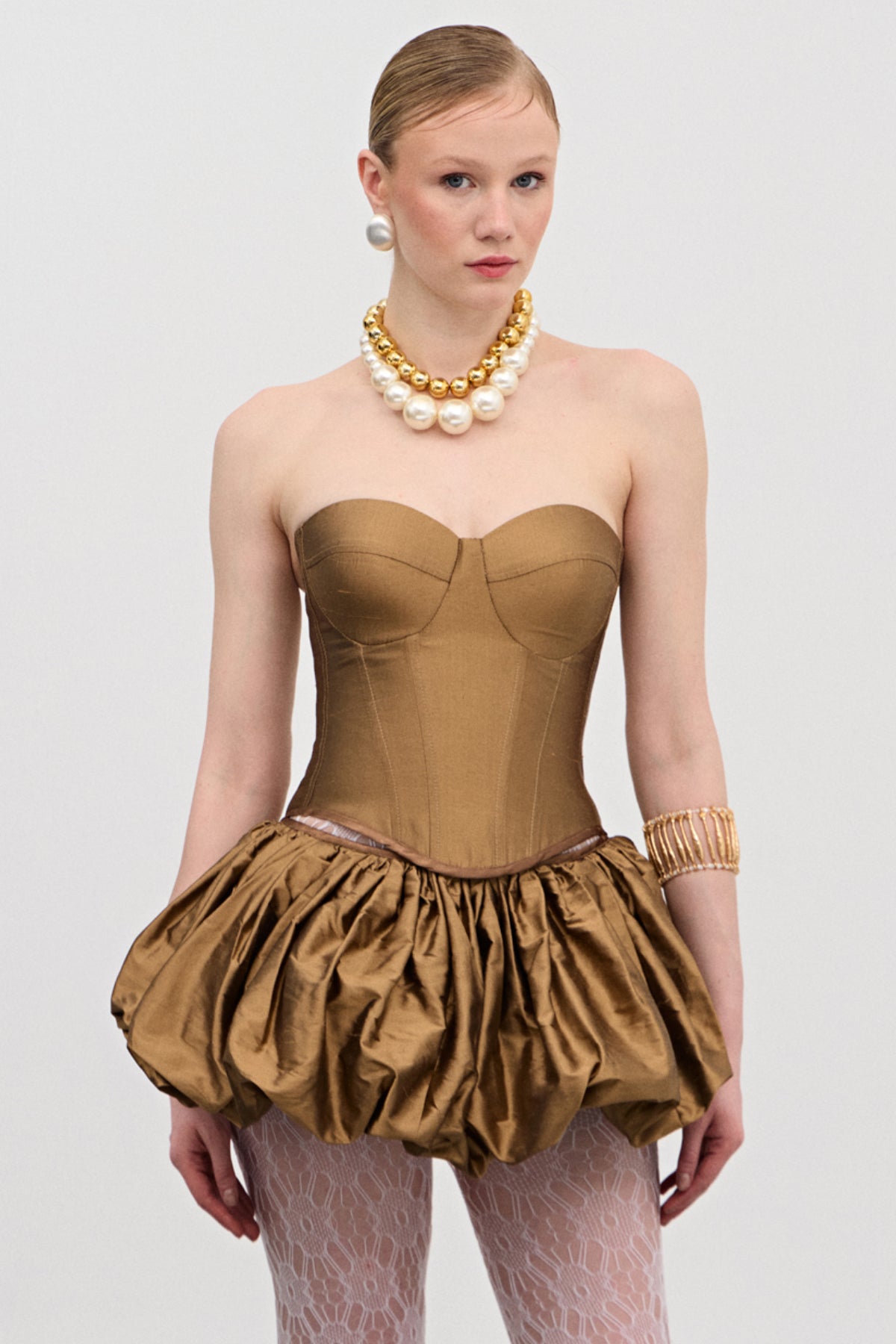 Josie Brown İpek Korse Üst