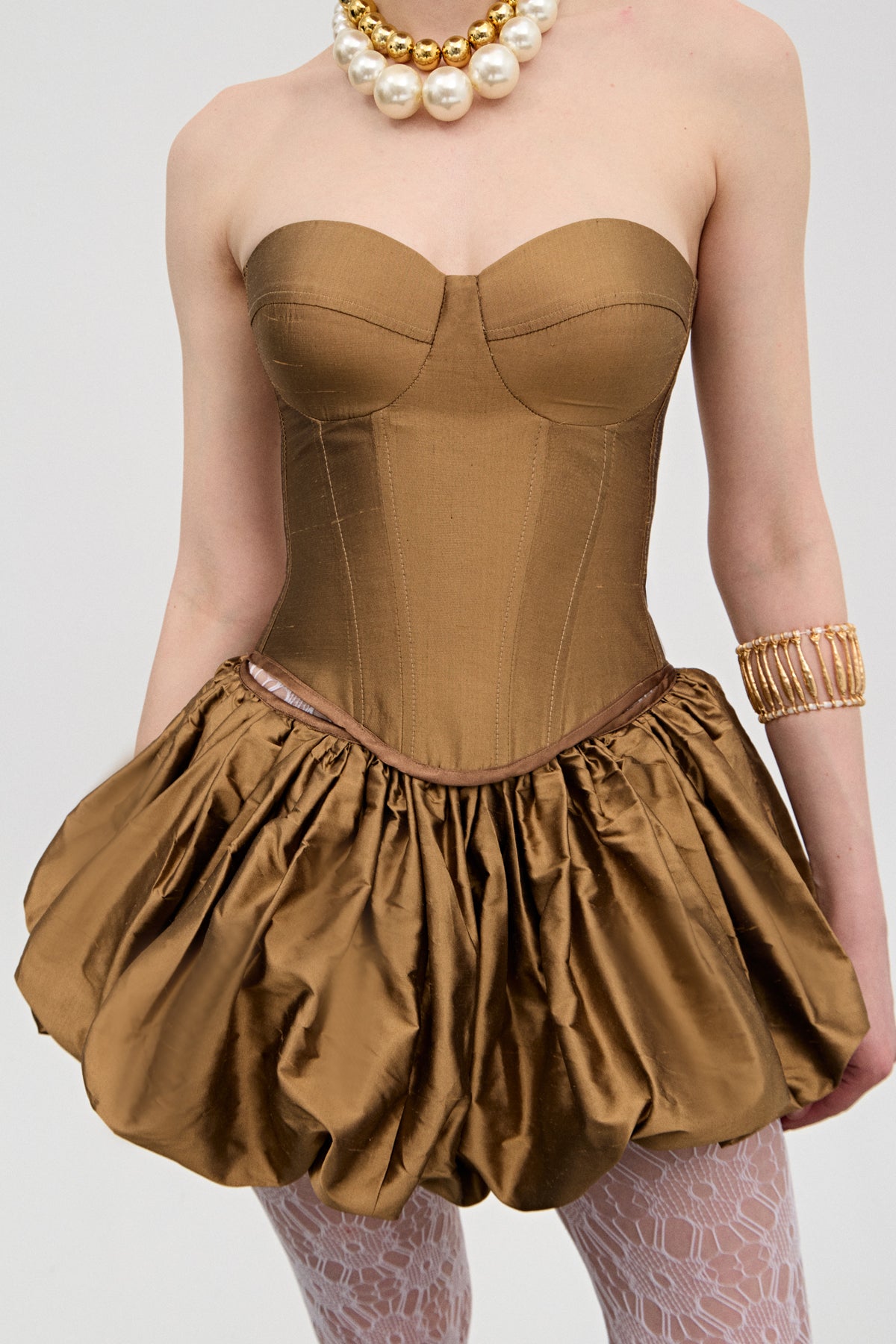 Josie Brown İpek Korse Üst