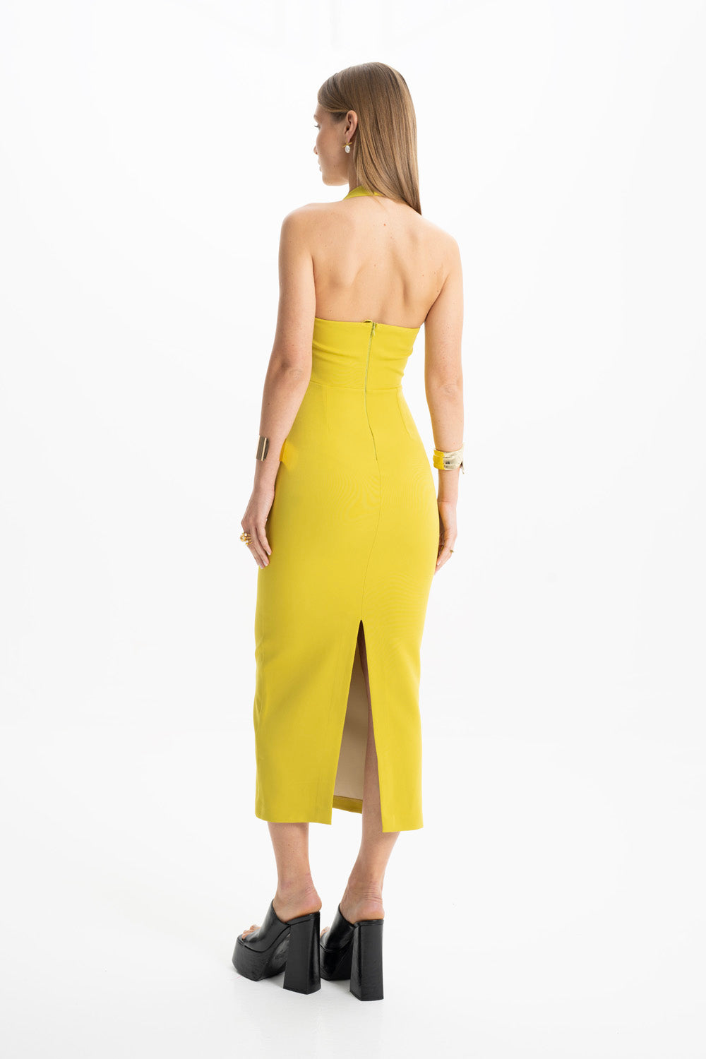 Zoa Yeşil Midi Elbise