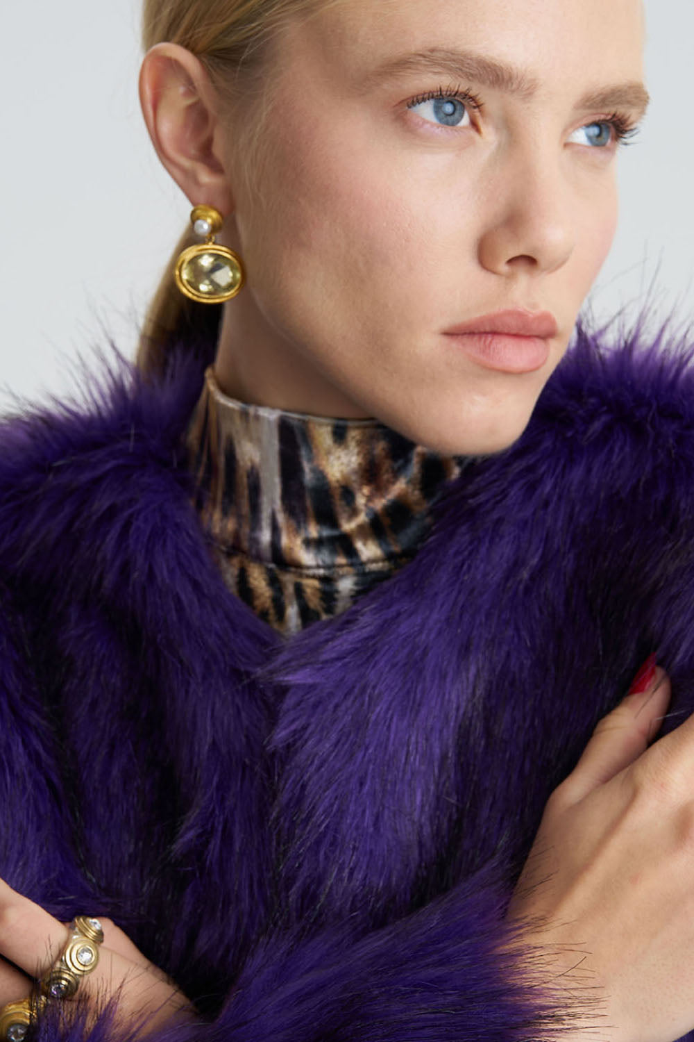 Citrine Gold Earring