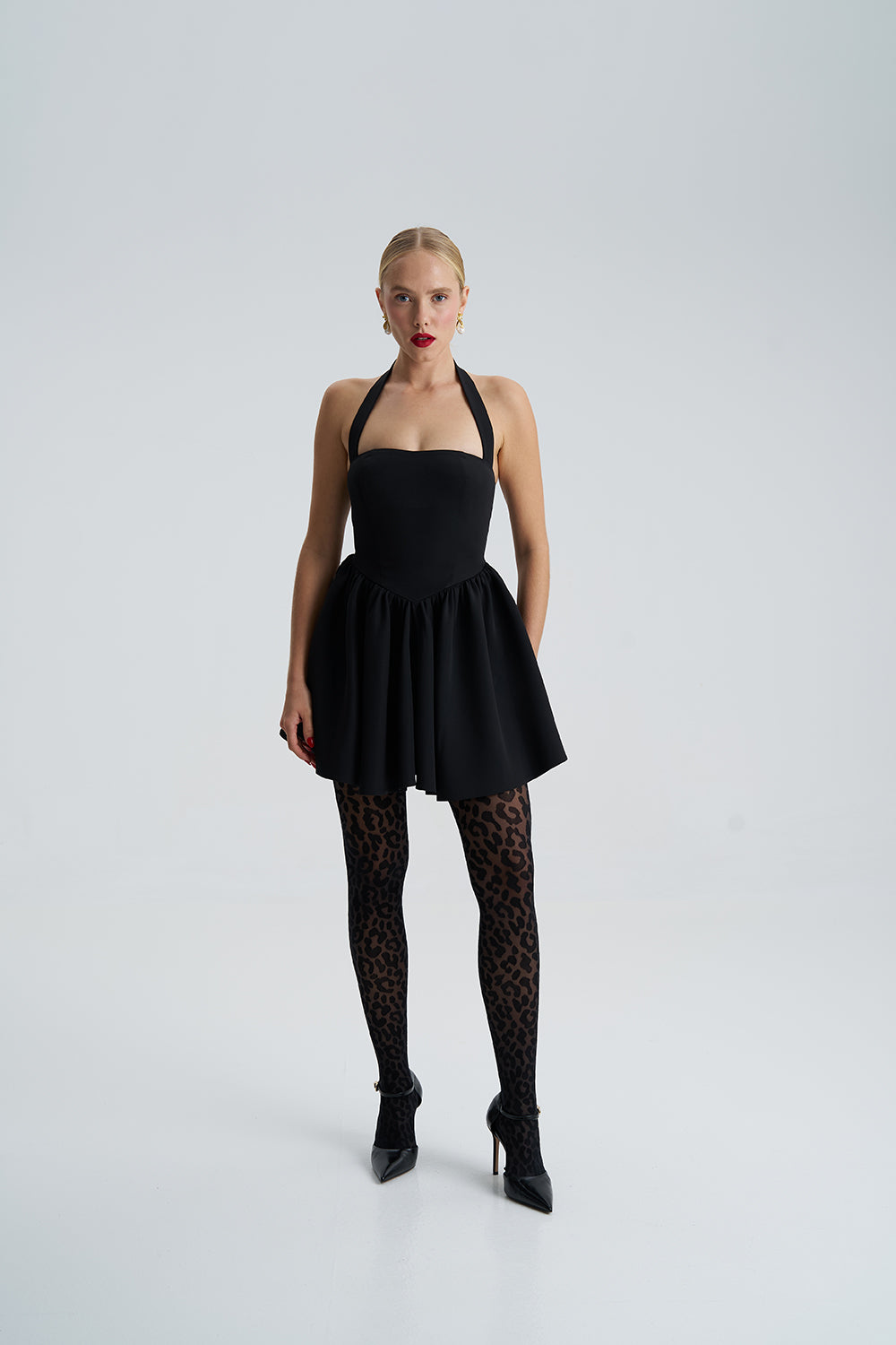 Sara Black Corset Mini Dress