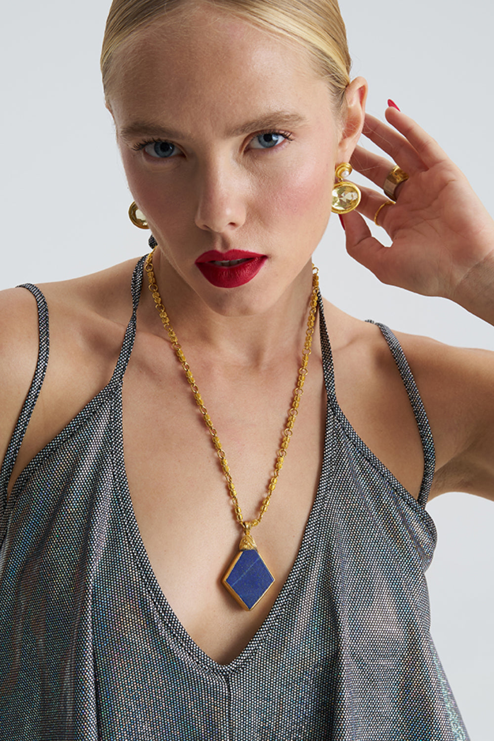 Lapis Gold Necklace
