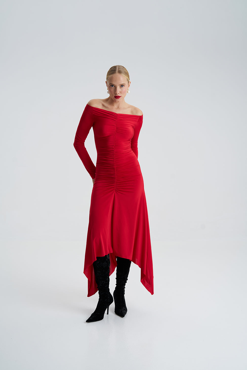 Amos Red Dress