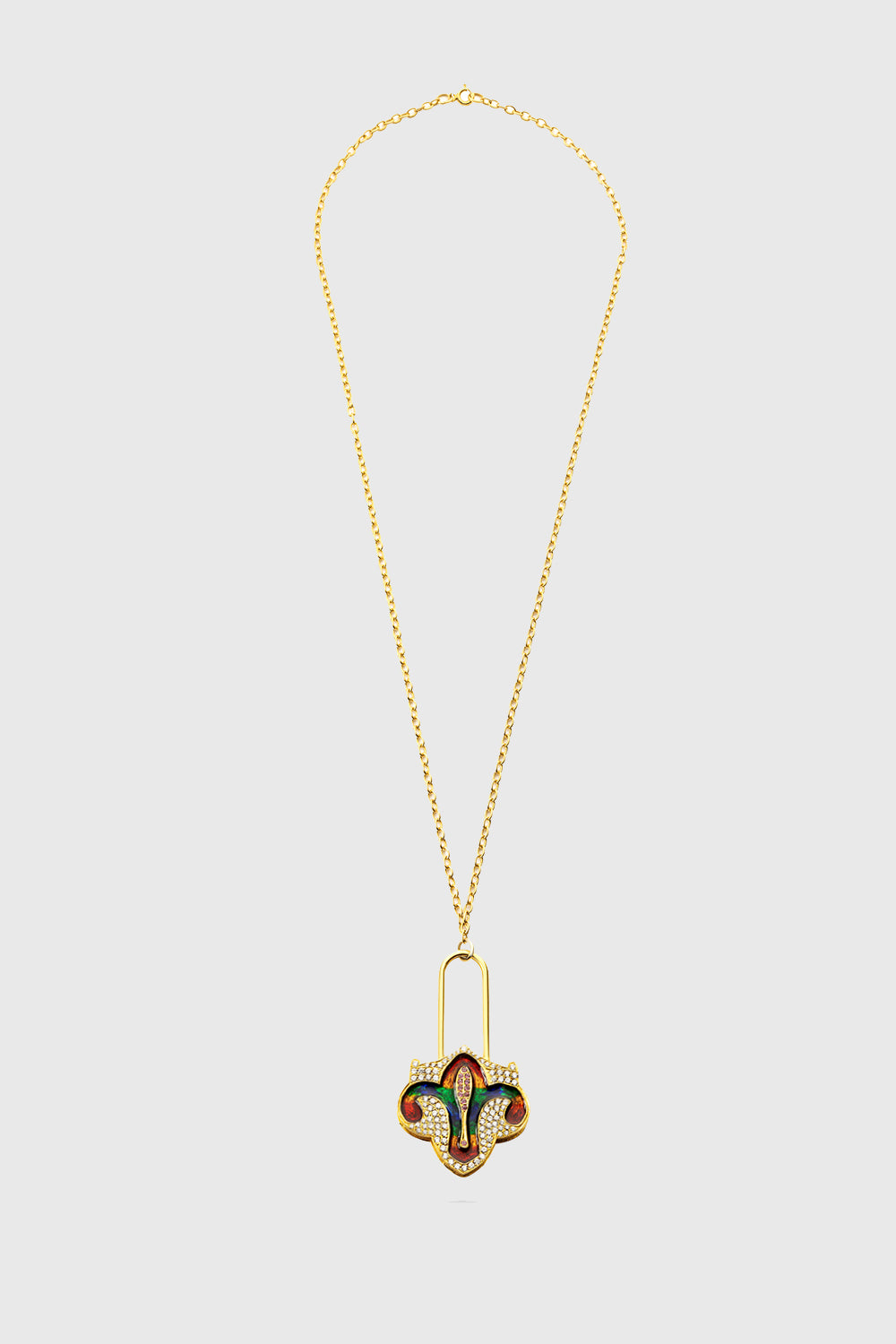 Multi Color Key Necklace