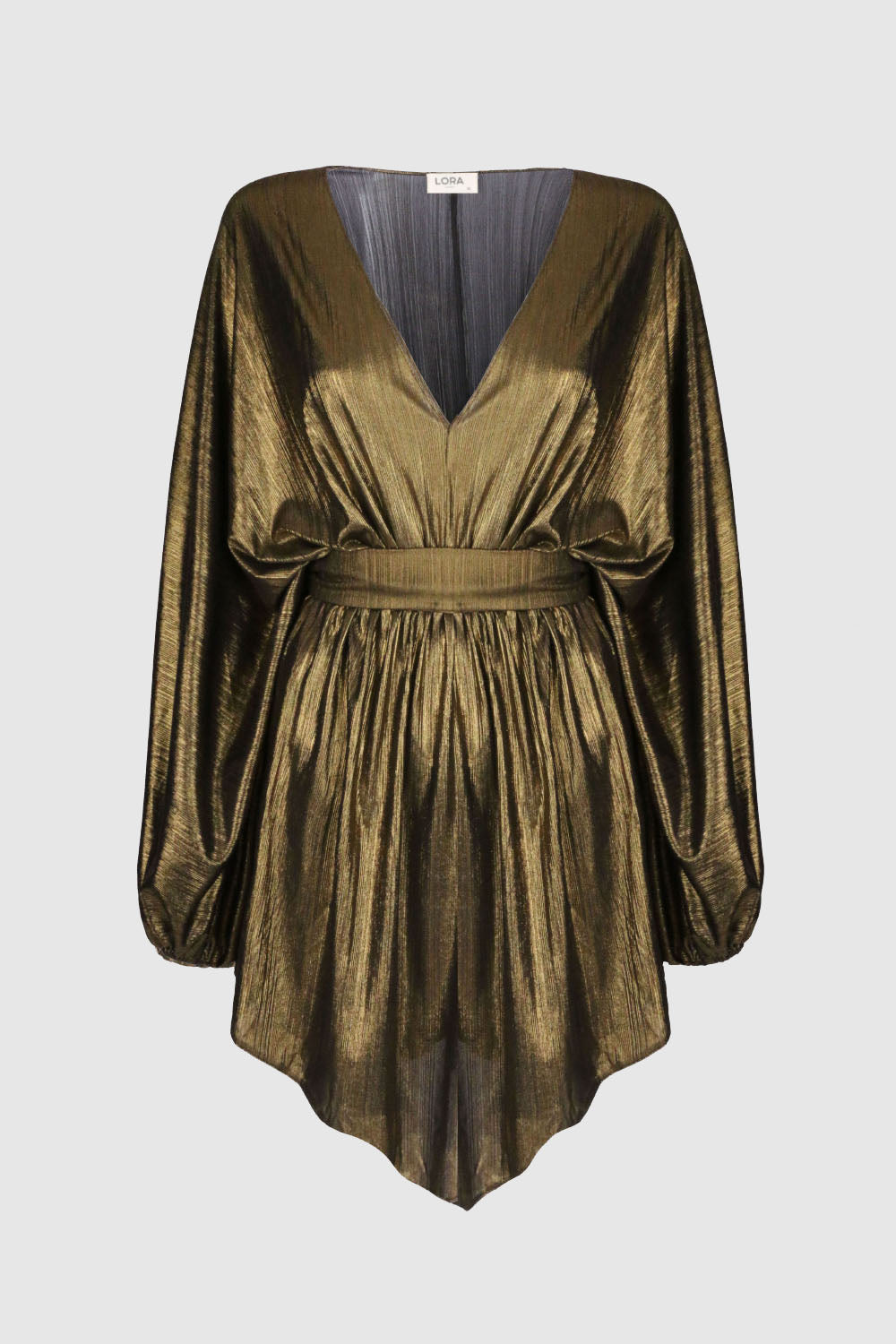 Evalina Gold Mini Dress