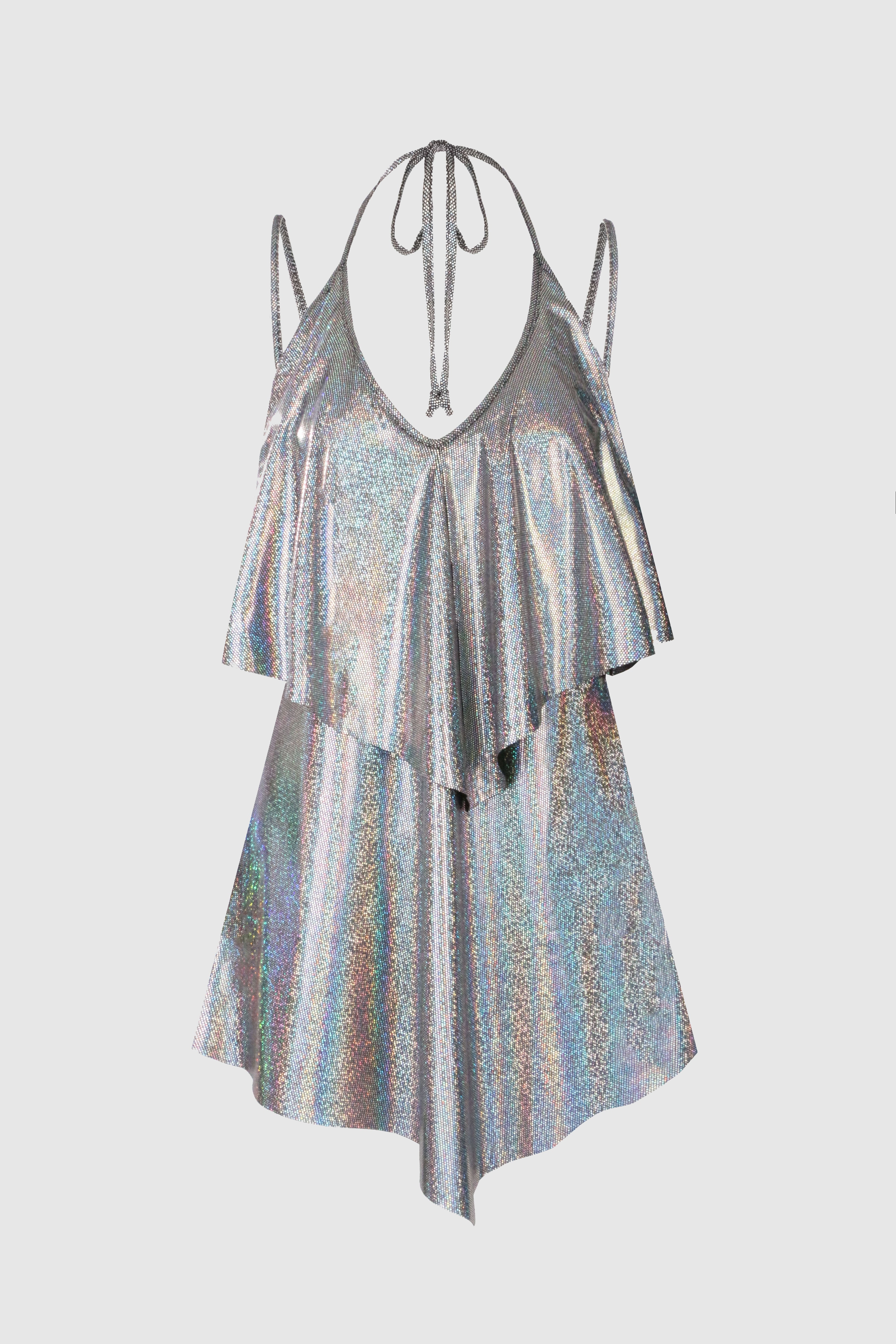Alice Disco Silver Dress