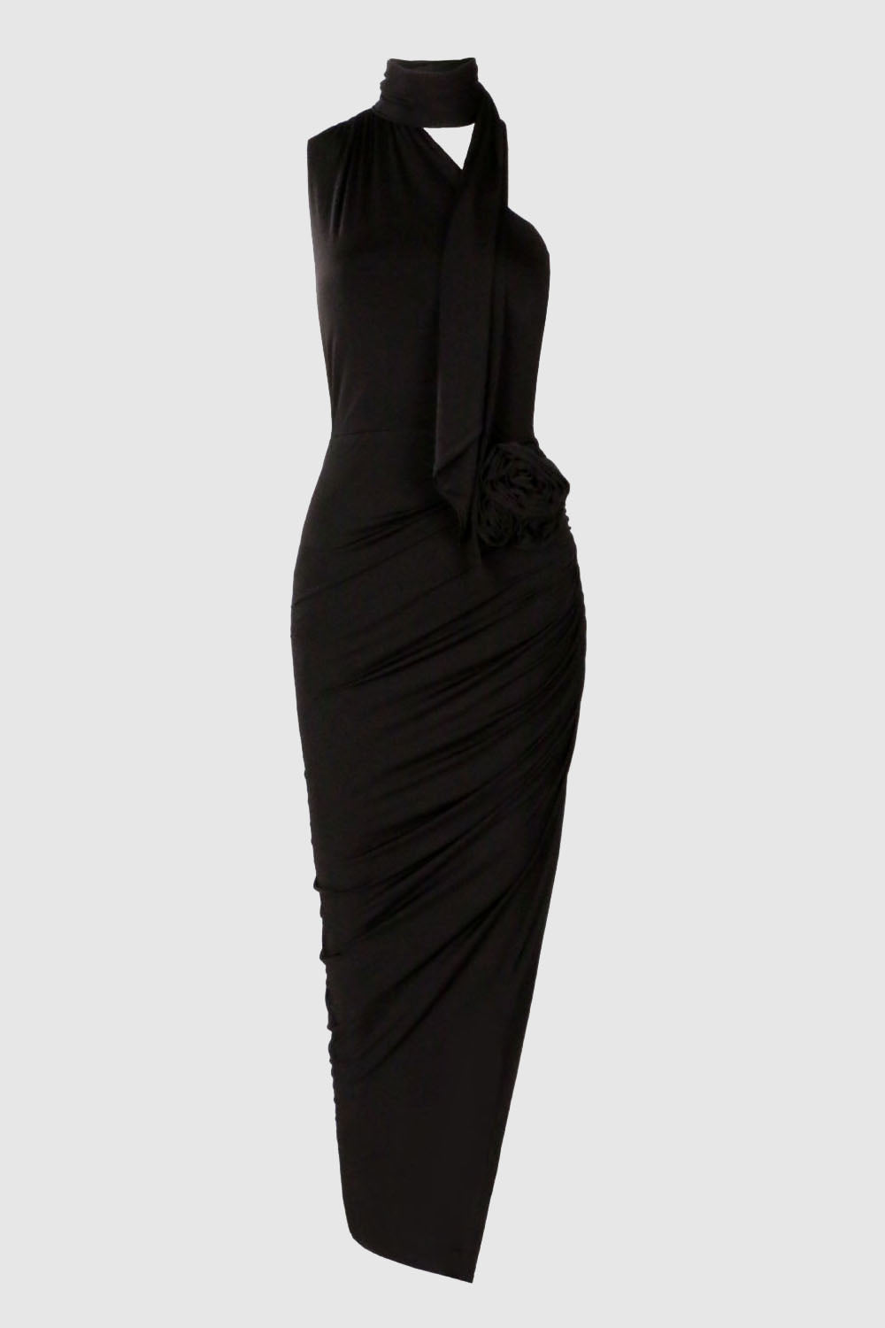 Sienna Siyah Midi Elbise