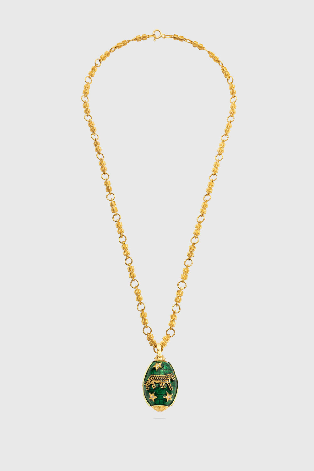 Panther Green Gold Necklace