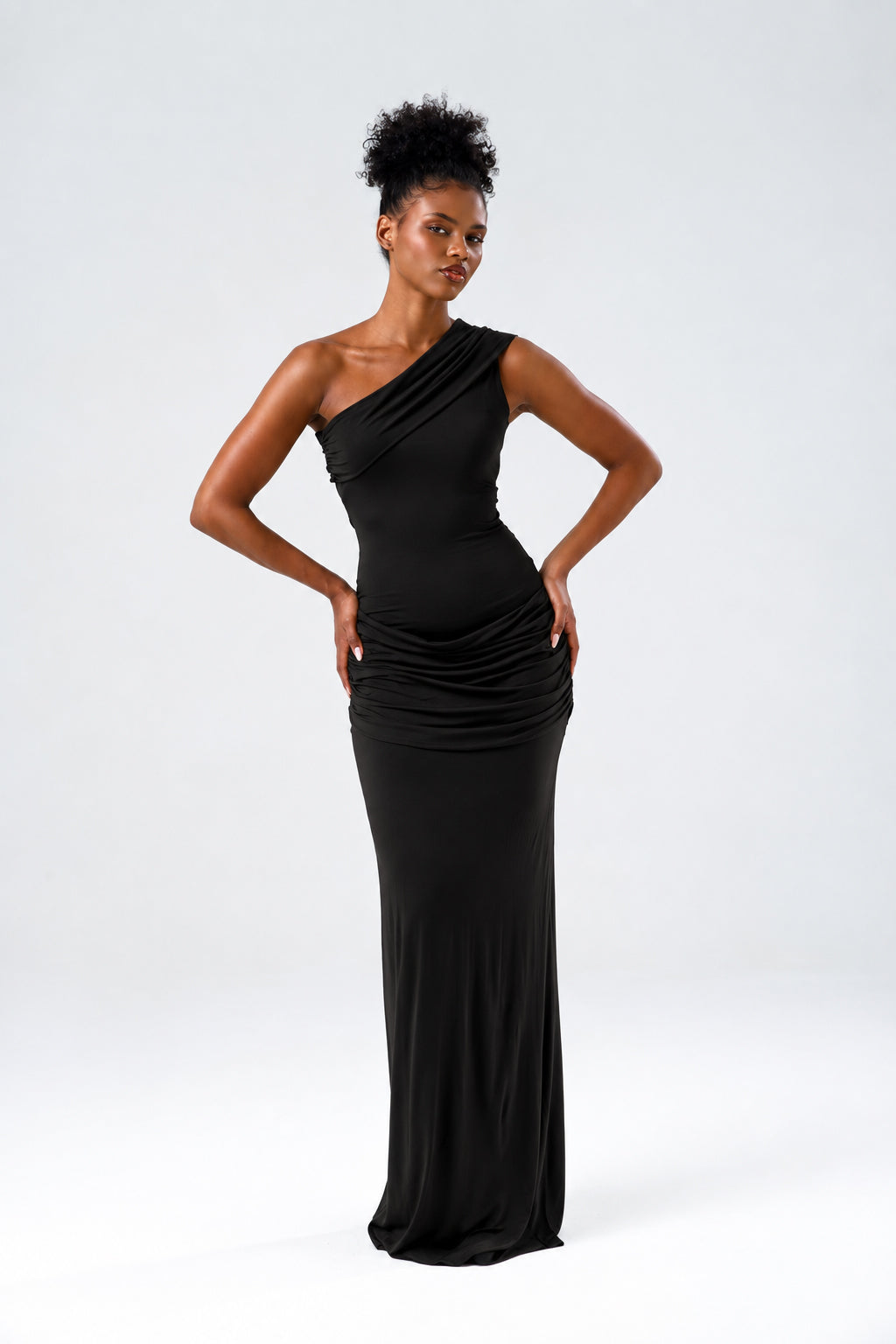 Selene Siyah Maxi Elbise