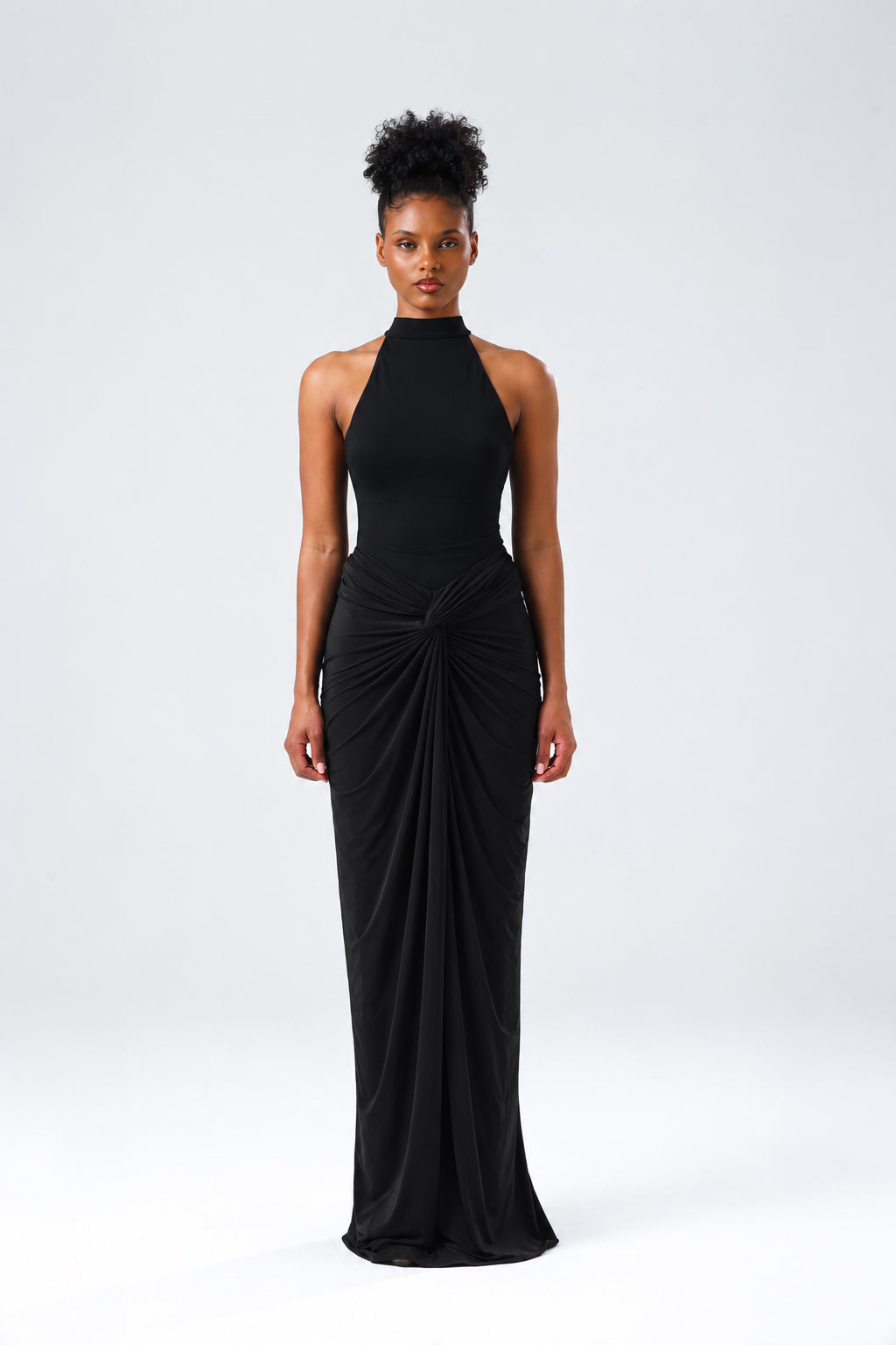 Selene Halter Yaka Bodysuit  Siyah
