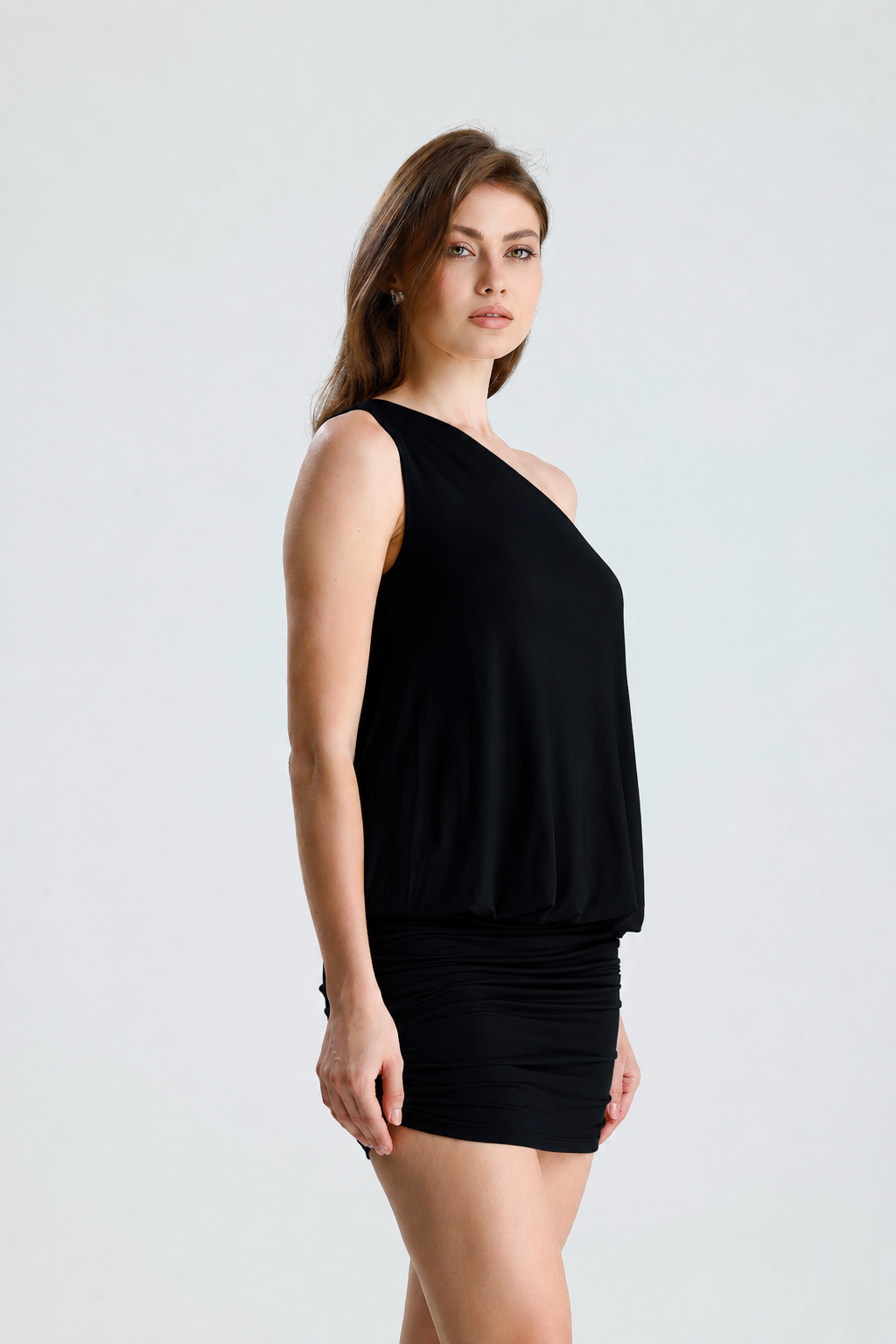 Celeste Siyah Mini Elbise