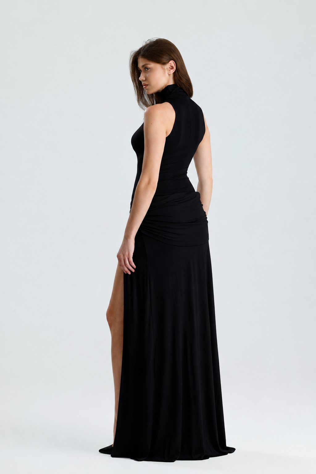 Serena Siyah Maxi Elbise