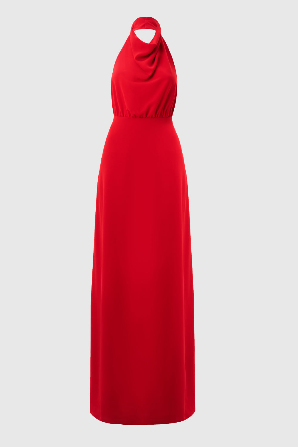 Kate Kırmızı Degaje Maxi Elbise