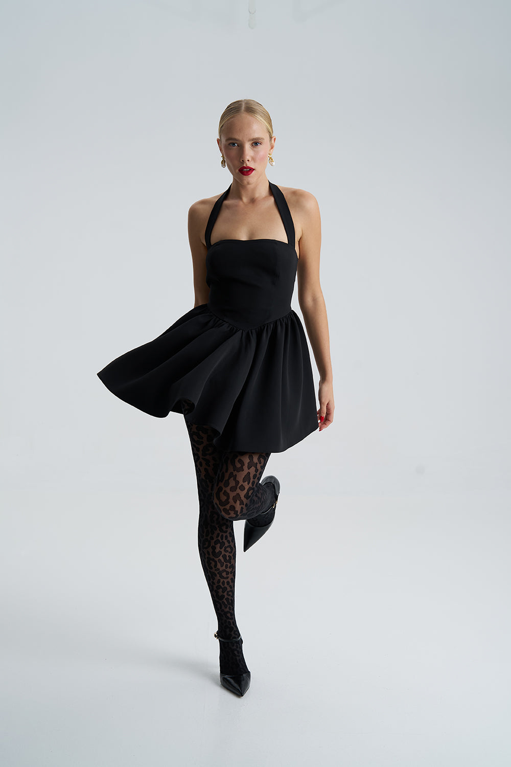 Sara Black Corset Mini Dress